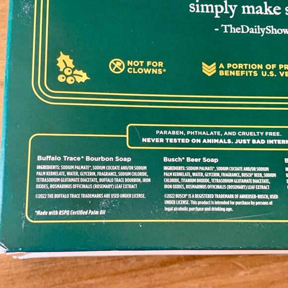 Duke Cannon Jingle Booze Set Busch Beer Buffalo Trace Bourbon Bay Budweiser Soap - Picture 13 of 15